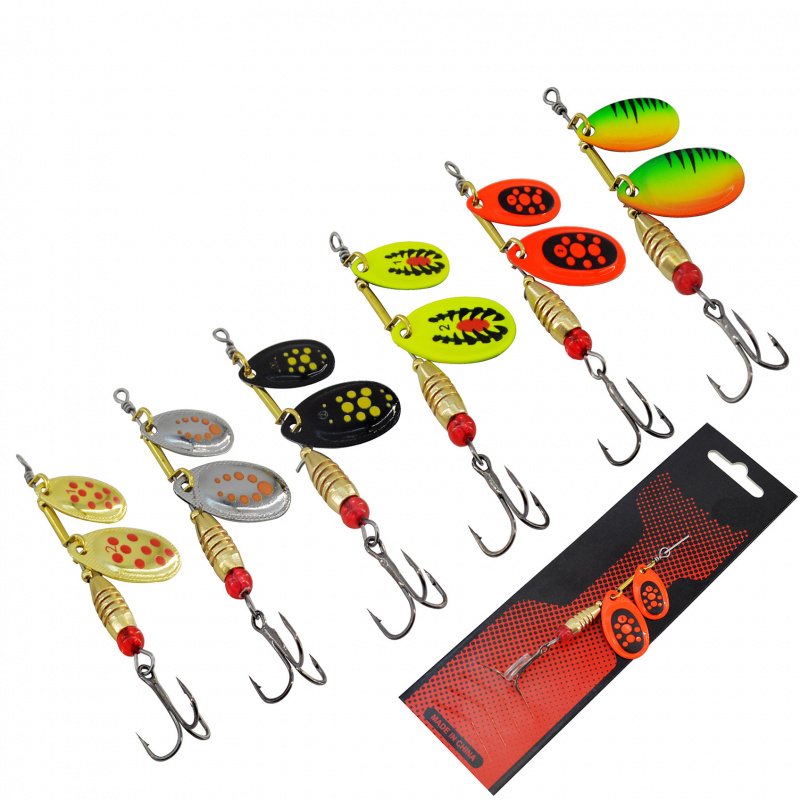 Fishing Lure Spinnerbait - Umpan Logam Berbilah Ganda 8.2cm 6.4g
