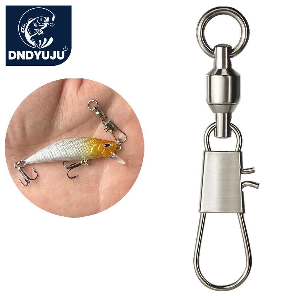 Fishing Lure Accessories - DNDYUJU 50pcs Swivel Pancing Bantalan Bola