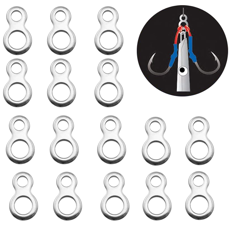 10-50pcs baja tahan karat mema - Fishing Lure Accessories ulasan dan harga