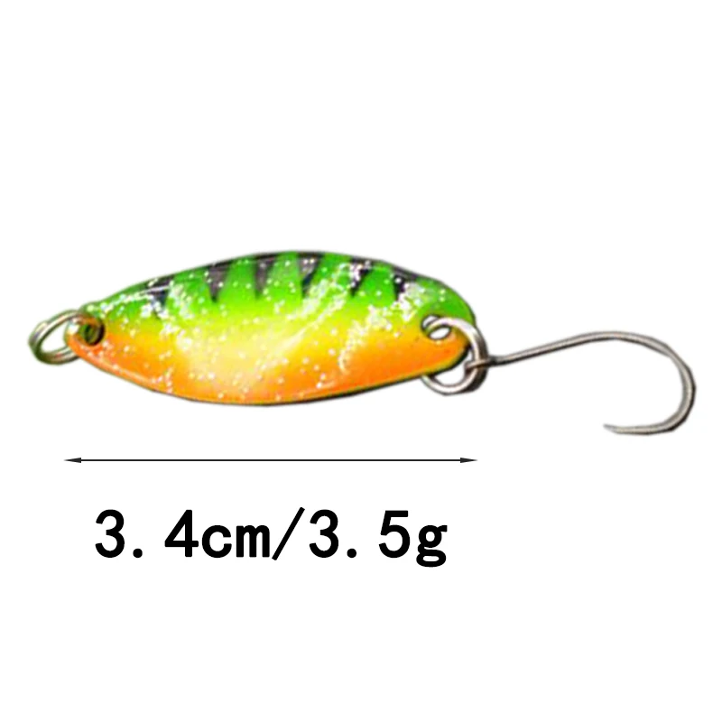 OUTKIT 7Pcs Campuran Warna 3.c - Fishing Lure Spoon ulasan dan harga