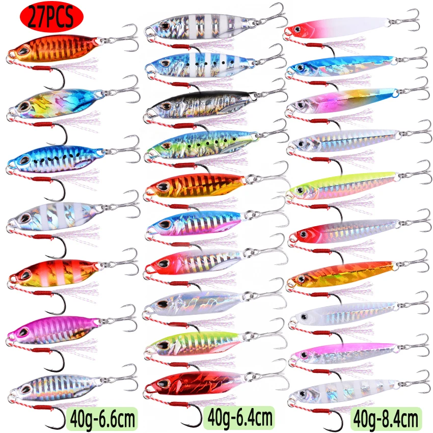 27 buah Set umpan pancing JIG  - Fishing Lure Spoon ulasan dan harga