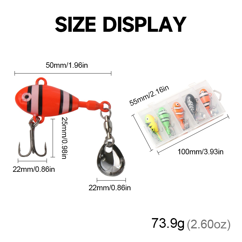 5pcs/kotak Umpan Pancing Logam - Fishing Lure Spoon ulasan dan harga