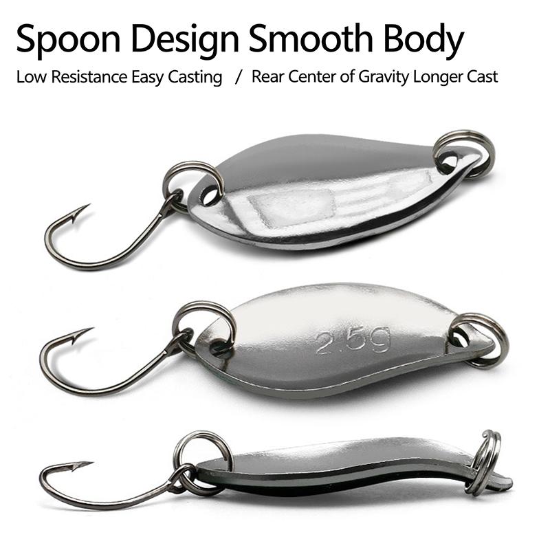 2,5g Umpan Sendok Pancing 1/12 - Fishing Lure Spoon ulasan dan harga